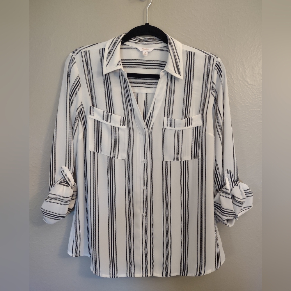 Candie’s Roll Tab Blouse